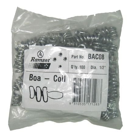 13mm Boa Coils Only (Sold as units, 100 units per bag - min buy 100)