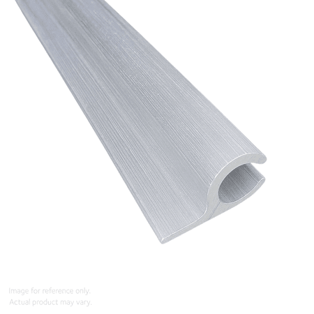 Aluminium Single Channel Sail Track for easy Installation of Scafclad™ containment sheeting and temporary shelters I Milled Finish 