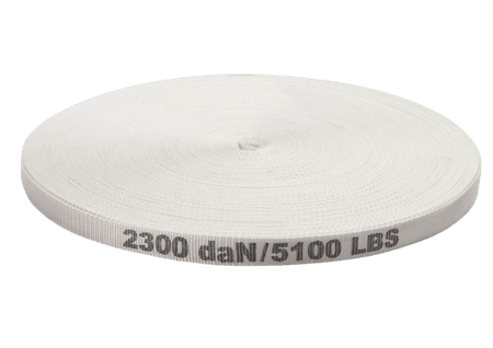 Sitemax | 32mm x 125m Woven Strapping - White - 2300kg Breaking Strain
