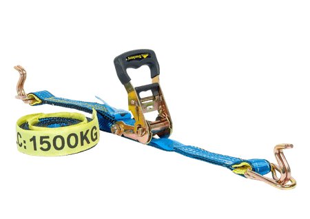 Sitemax | 35mm x 6m Ratchet Strap - 1500kg Capacity designed for load restraint, scaffolding, and transport applications 