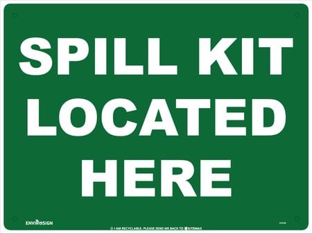 Spill Kit Located Here