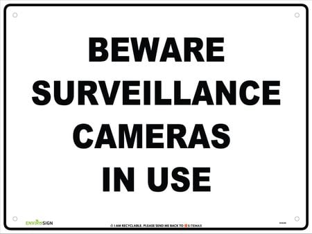 Beware Surveillance Cameras In Use
