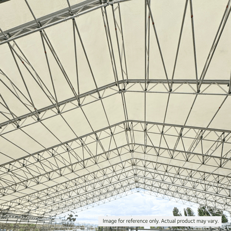 Custom Size Tuffclad 680gsm White Vinyl Temporary Roofing with Keder Edge and Pole Pocket