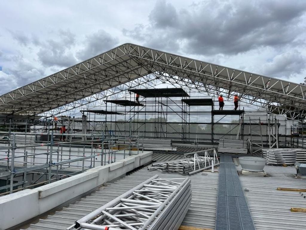 Sitemax Temporary Keder Roofing - Tuffclad Ripstop Vinyl