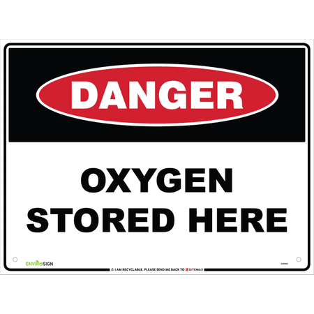 Danger Oxygen Stored Here