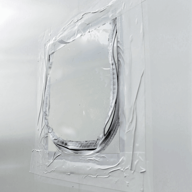 Sitemax |Zipper Window White | Heavy-duty vinyl ready-made for easy installation on shrink wrap or scafclad containment sites 