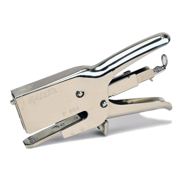 Robust, all-metal plier stapler built for industrial and commercial jobs, fixing containment sheeting and securing materials quickly and efficiently on-site or in the workshop.