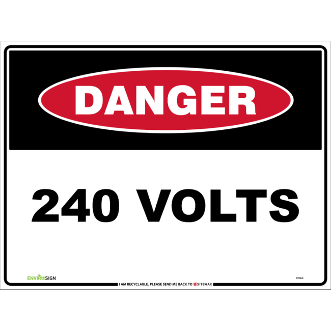 Danger 240 Volts