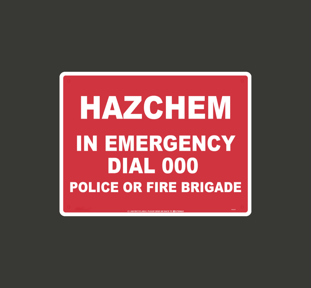 Sitemax | Hazchem & Fire Signs