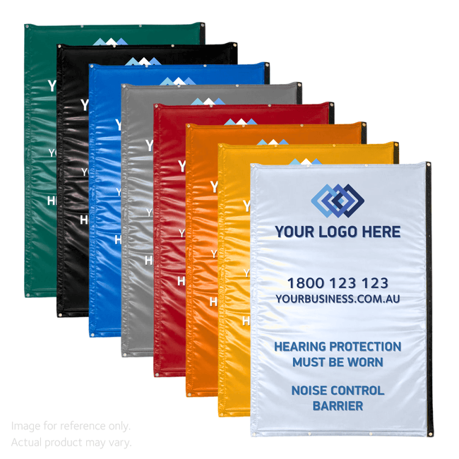 Custom Printed Sonic Quilts for Noise Control on Construction Sites