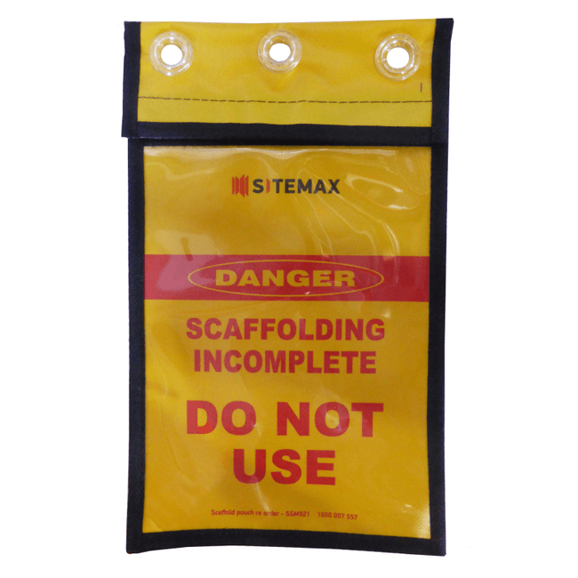 A5 Sitemax pouch - Scaffold Incomplete Do Not Use - suits la