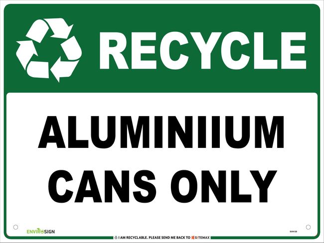 Recycle Aluminium Cans Only