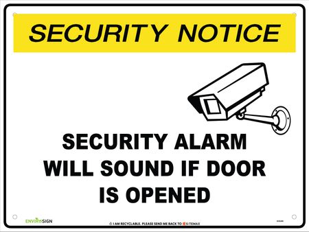 SN Security Alarm Will Sound If Door Is Opened