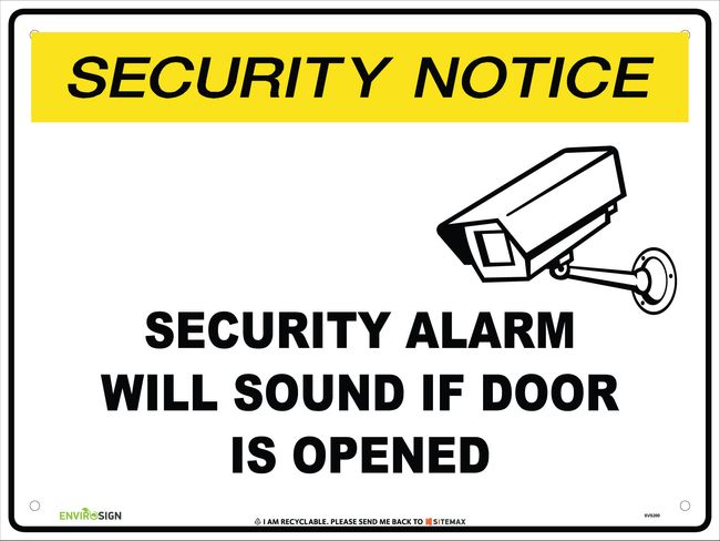 SN Security Alarm Will Sound If Door Is Opened