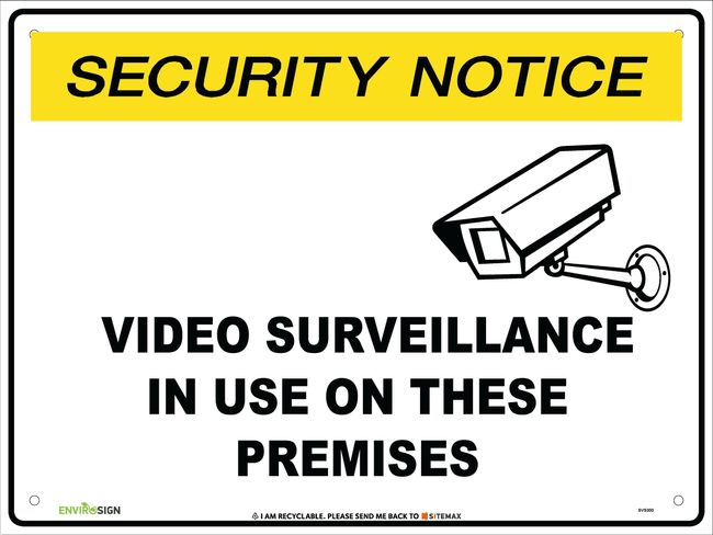 SN Video Surveillance In Use On These Premises
