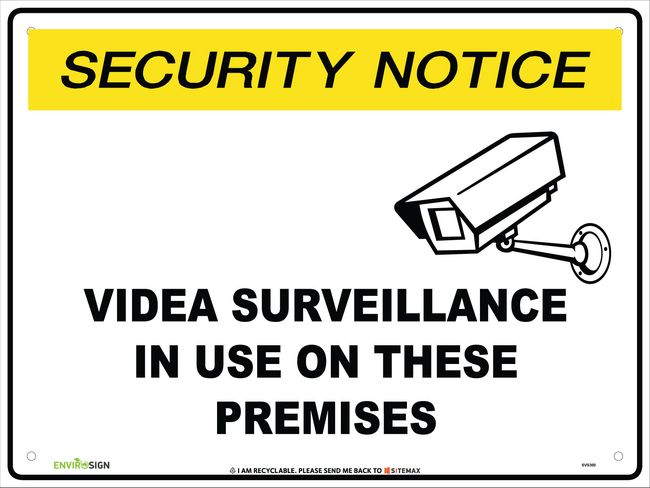 SN Video Surveillance In Use On These Premises