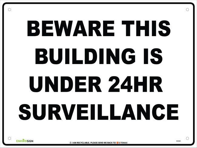 Beware This Building Is Under 24hr Surveillance