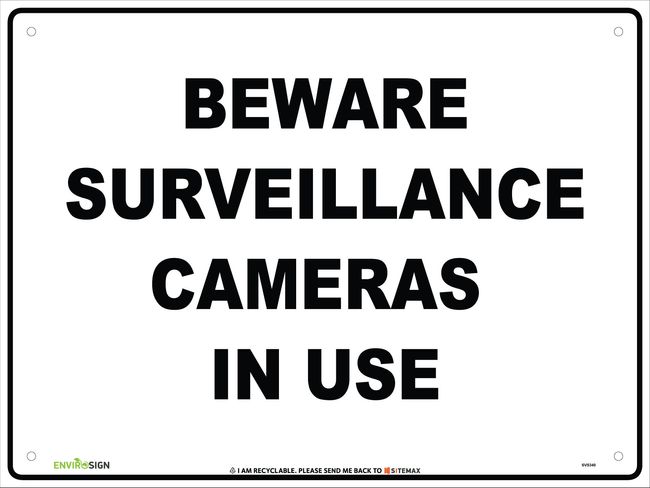 Beware Surveillance Cameras In Use