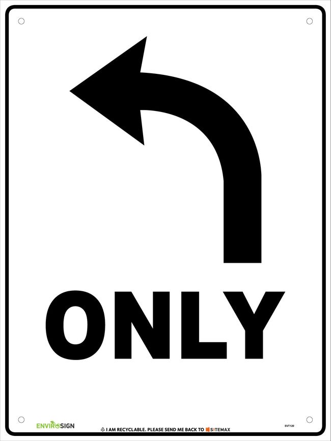 Left turn only sitemax