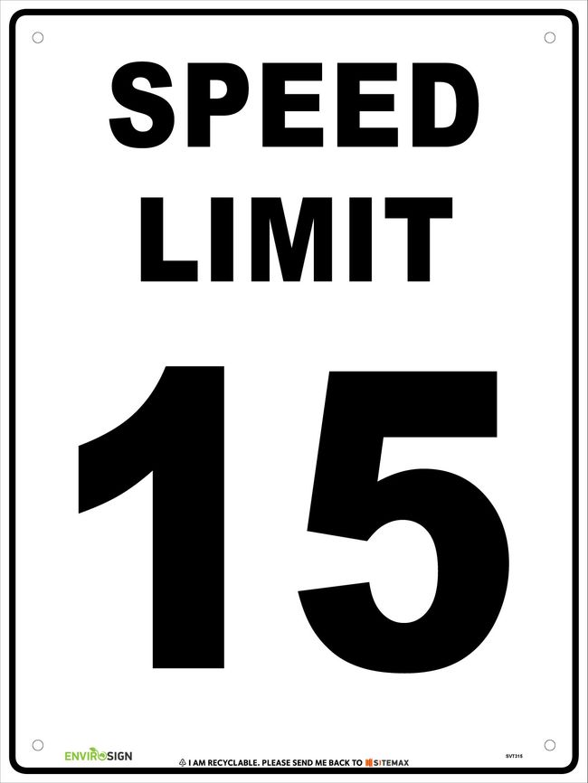 Speed Limit 15