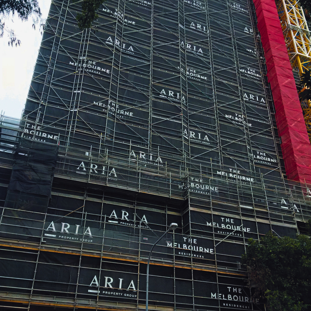 Aria Property Group | Spidermesh Building Wrap