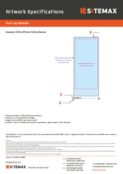 Pull-up Banner Artwork Requirements