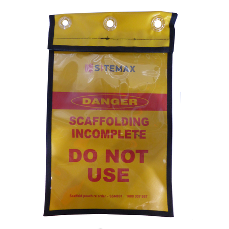 A4 Sitemax pouch - Scaffold Incomplete Do Not Use