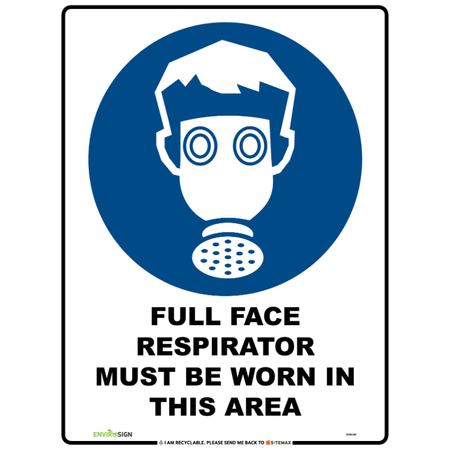Full Face Respirator Must Be Worn In This Area
