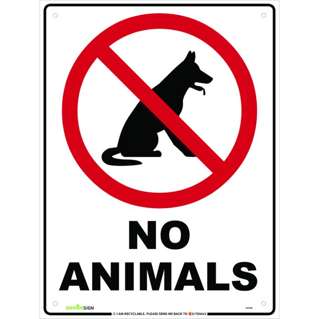 Animals Prohibited