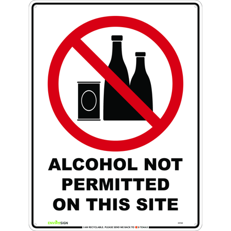 Alcohol Not Permitted On This Site