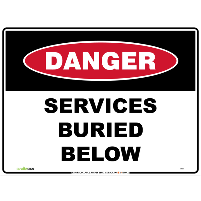 Danger Services Buried Below