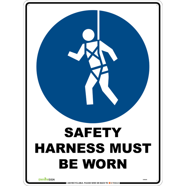 Safety Harness Must Be Worn | Sitemax