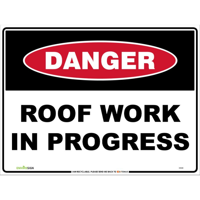 Danger Roof Work In Progress
