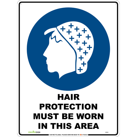 Hair Protection Must Be Worn In This Area