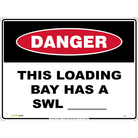 Danger This Loading Bay Has A SWL____