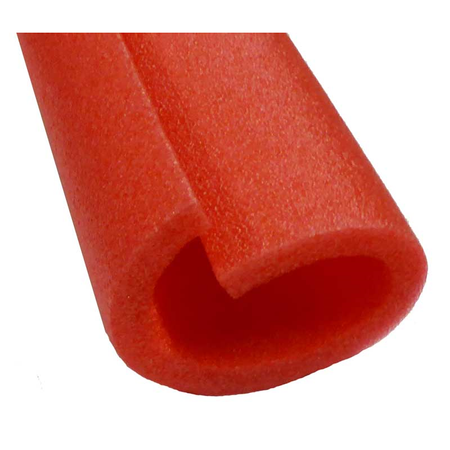 Red UV stabilised Scaffoam 2.0m x 95mm diameter x 16mm thick