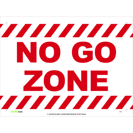 No Go Zone (Red & White)